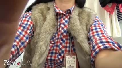 Fitting room masturbate