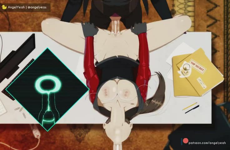animation anime blowjob deepthroat face fuck gangbang group sex spitroast throat