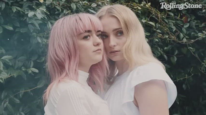 Sophie turner and Maise Williams