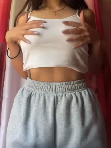 boobs bouncing tits nipple piercing pierced piercing tits titty drop gif