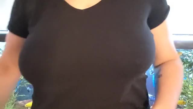 Fish Tank Slo Mo Titty Drop