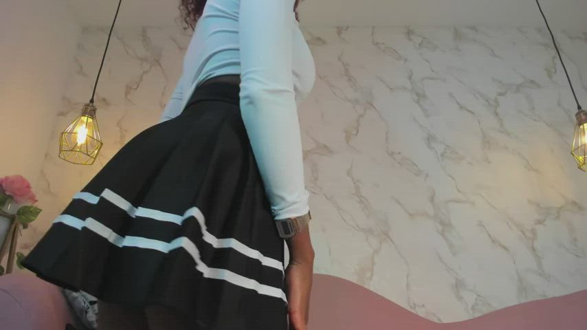 18 Years Old Ebony Latina Model Petite Skinny Small Tits gif