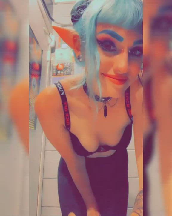 emo exposed extra small girlfriend goth striptease teen prettyevil gif