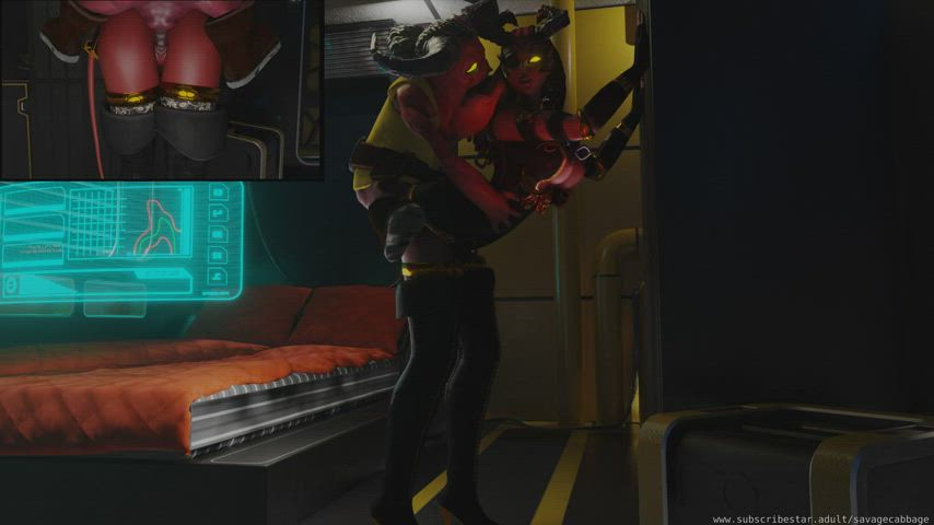 3d alien animation big tits rule34 standing doggy gif