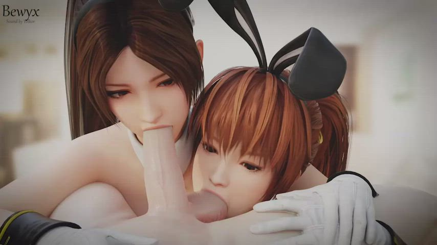 3D Blowjob Rule34 gif