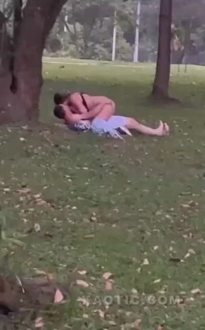 Cockblocked in the park