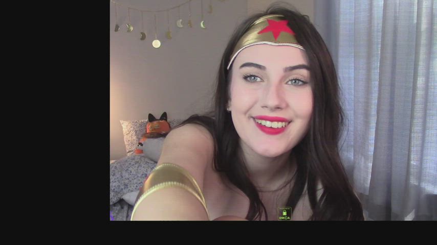 A little cosplay as Wonder Woman and showing my cute soles and toes :)