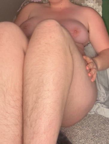 Legs open