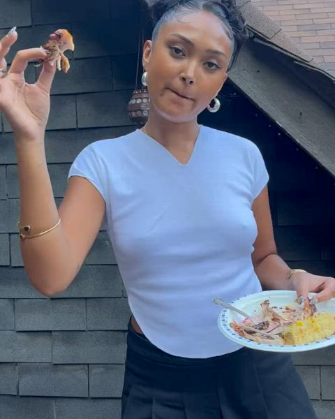 braless celebrity pokies gif