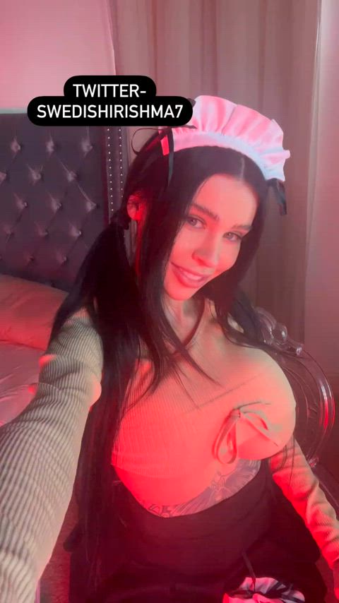 fake tits huge tits irish shaking swedish underboob gif