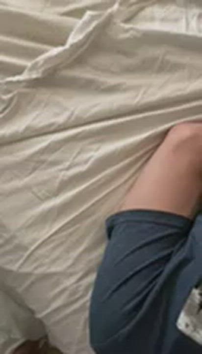 Me giving my 18yr old buddy a nice throat beating with his hands tied up ?