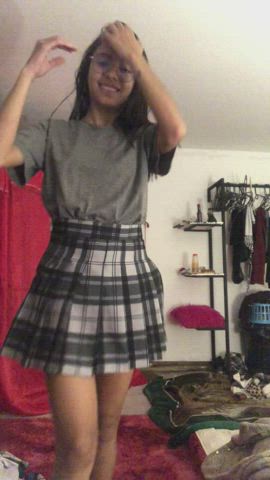 Incase you were wondering what my ass looks like under this skirt XD