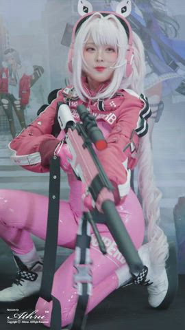 asian babe bunny cosplay cute japanese korean model gif