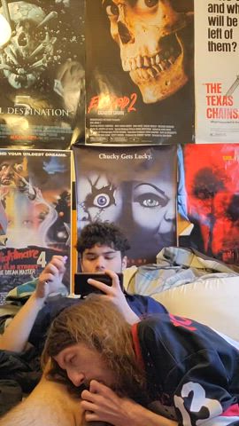 sucking cute twink on my bed