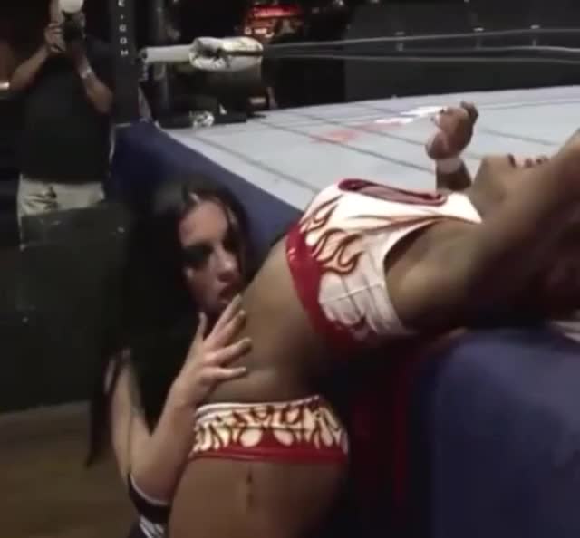 Priscilla Kelly groping Kiera Hogan