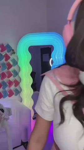 big tits cleavage latina tiktok gif