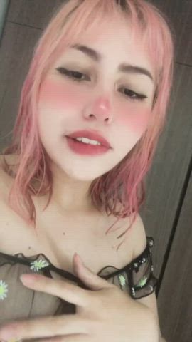 Could you hold these for me please?[f]