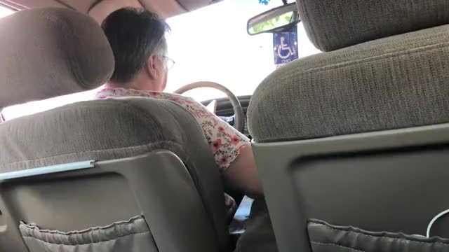 Rubbing my pussy in the car, almost got caught!