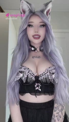alt babe catsuit cosplay costume cute tiktok gif