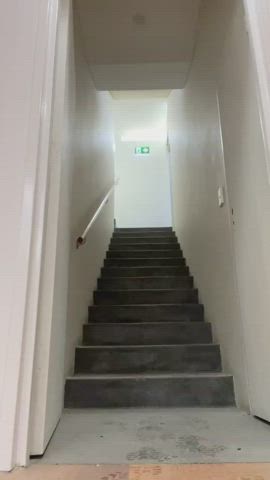 Sitting on the stairs