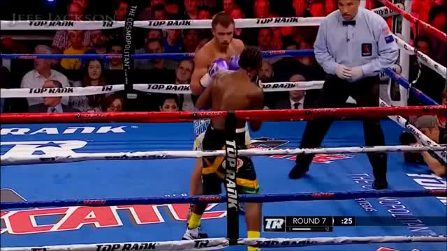 Vasyl Lomachenko's footwork against Nicholas Walters. Woah!