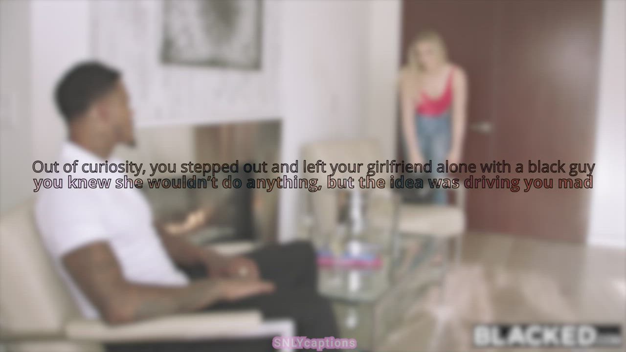 BBC Caption Cheating Cuckold Hotwife Interracial Sharing gif