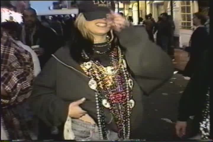 Amateur Flashing Mardi Gras Natural Tits Public Pussy gif