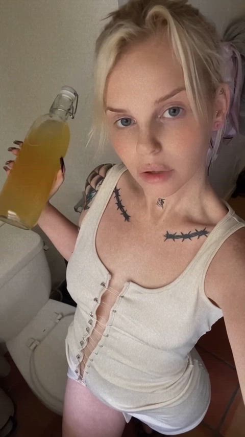 femdom piss pee pissing humiliation goddess peeing toilet worship degrading gif