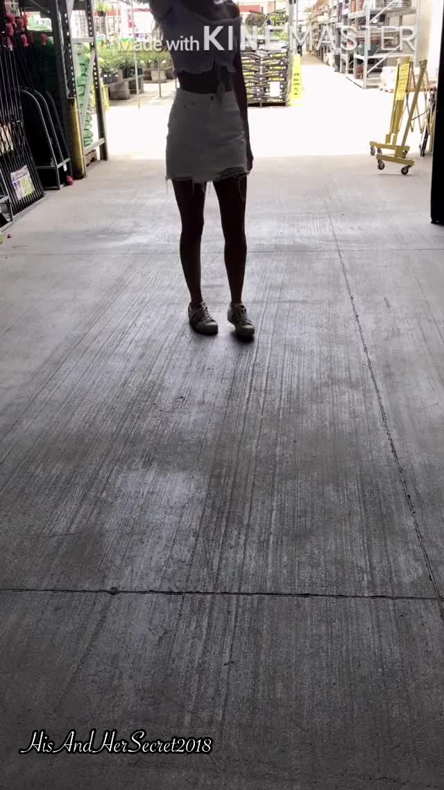 Flashing my boobies at the hardware store
