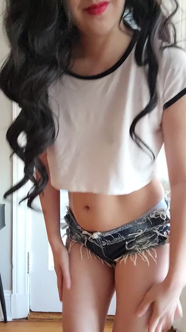 I love how this out[f]it covers everything, but just barely.