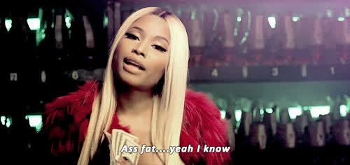 Big Ass Big Tits Blonde Caption Celebrity Ebony Nicki Minaj gif