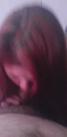 Blowjob Eye Contact Redhead gif