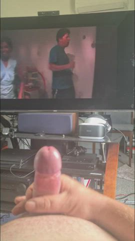 tribbing myself and my sis in law. I love jerking to her