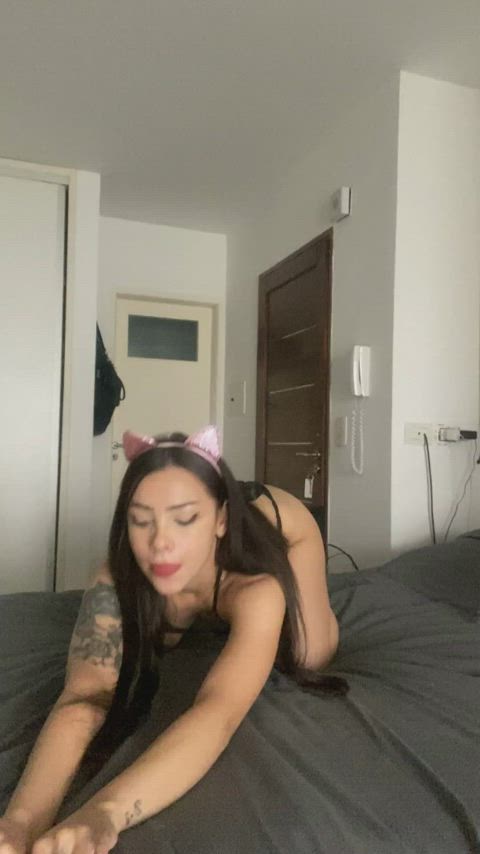 Naughty kitty, pet her!🥰