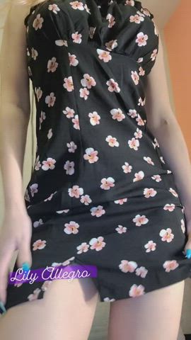 blonde camgirl cute homemade lingerie onlyfans panties petite tease white girl gif
