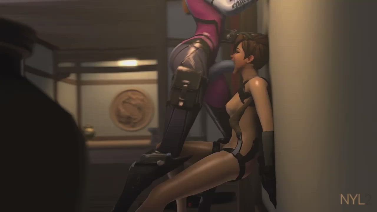 NYL-Tracer, Widow, Mercy 3D Futa Animation