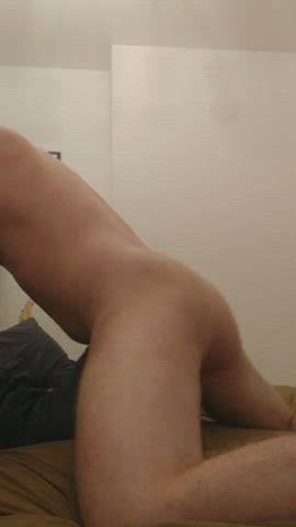 Humping my pillow with fleshlight inside