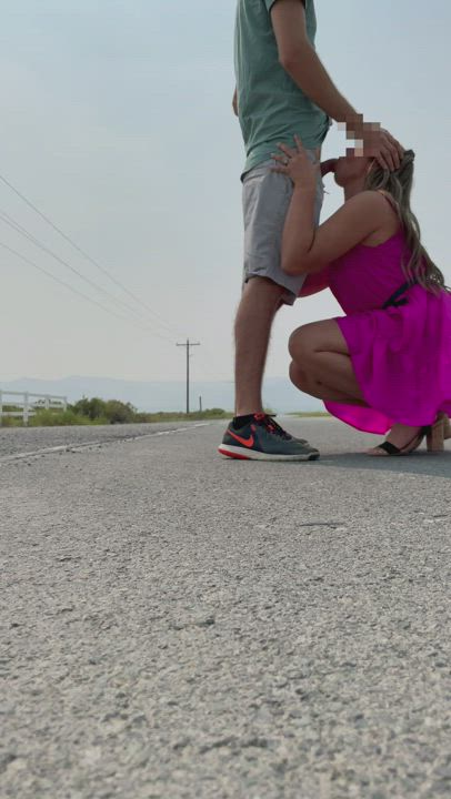 I hope you don’t mind that we stop for some road head ??