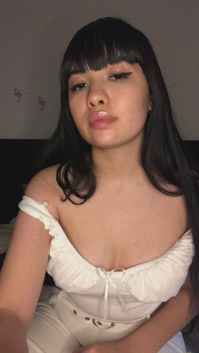 Big Tits Bouncing Tits Nipple Play gif