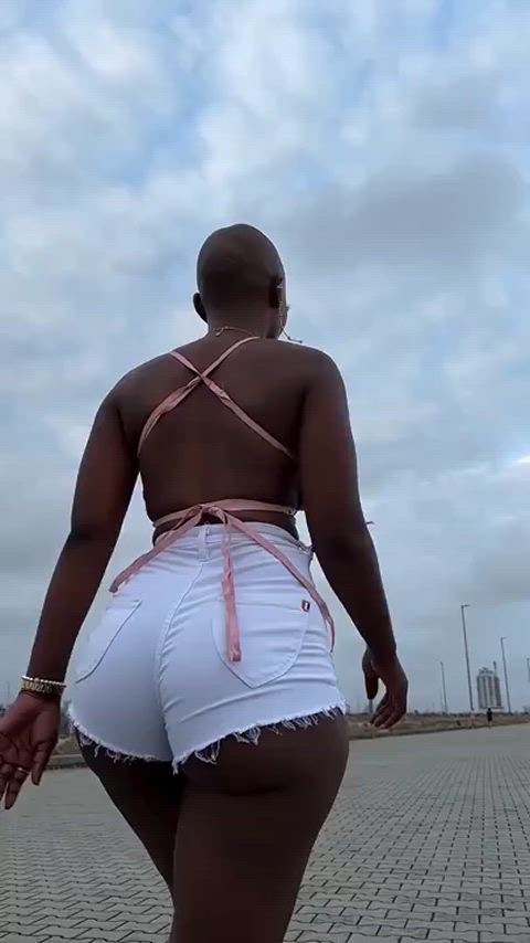big ass ebony phat ass walking thick-booty gif