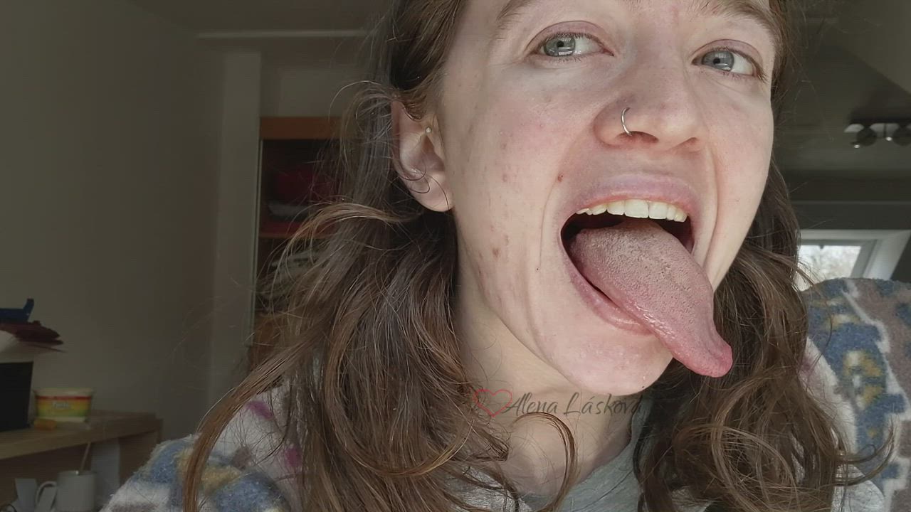 I get the hiccups often so I film them... Here's some of my long tongue and hiccups