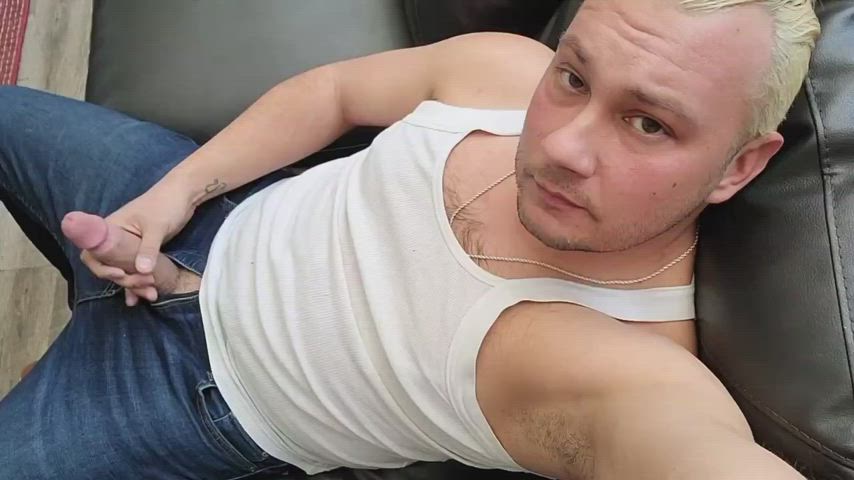 big dick ex-boyfriend gay male dom male masturbation nude work gif