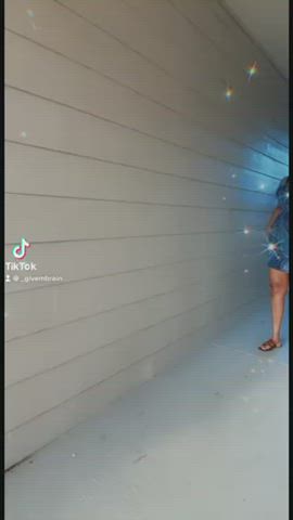 Blue Clothed Dancing Dress Feet Legs Quickie Spring Break TikTok gif