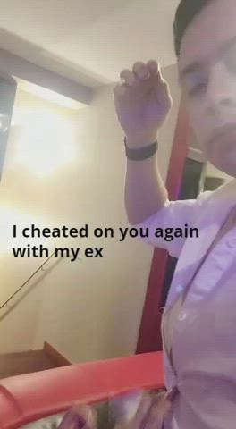 sorry love but I can't stop cheating on you