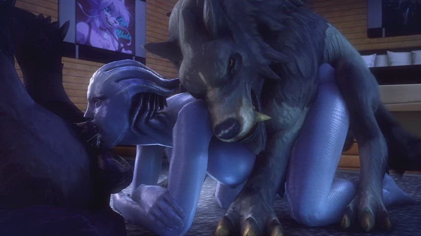 animation deepthroat doggystyle threesome gif