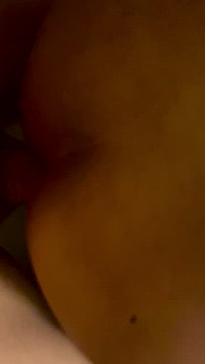 His reaction when he feels me shooting my load inside him…