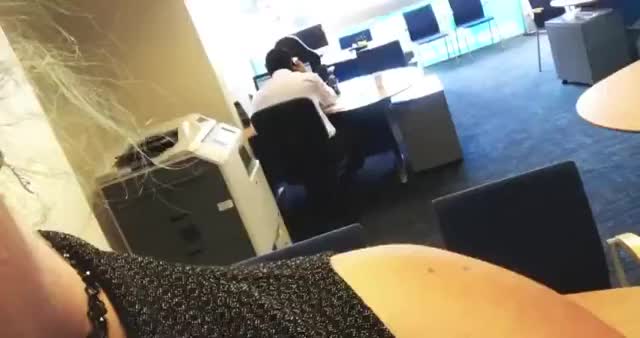 (F)lashing my pierced tits at work