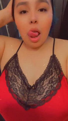 ahegao big tits boobs drooling latina onlyfans latinas gif