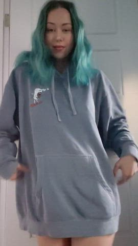bottomless cute fluffibottom pussy small tits titty drop gif