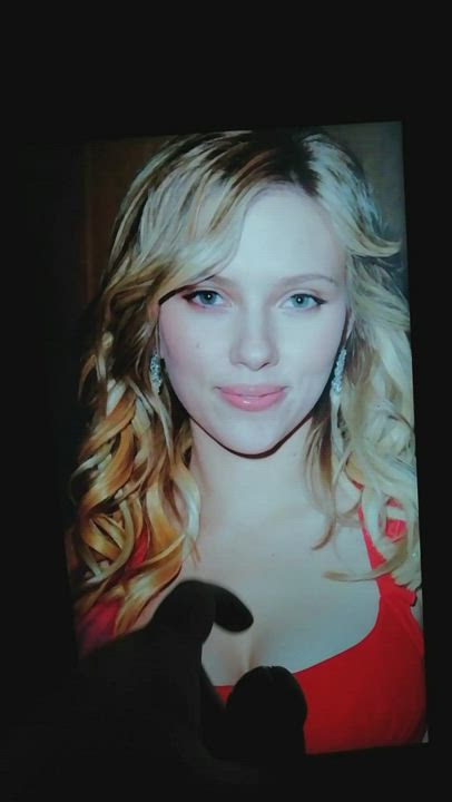 Cum Scarlett Johansson Tribute gif